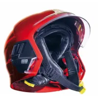 Casque F1 pompier rouge