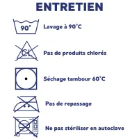 Couverture bactériostatique entretien