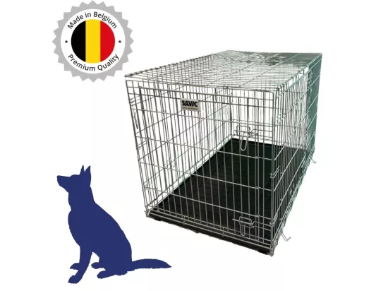 Cage de transport pour chien en acier