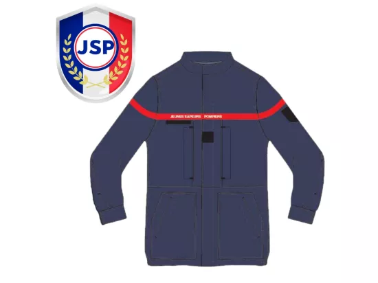 Veste JSP TSI polyester coton bleu marine