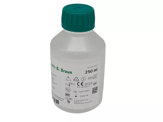 Sérum physiologique bouteille 250 ml - Boite de 12