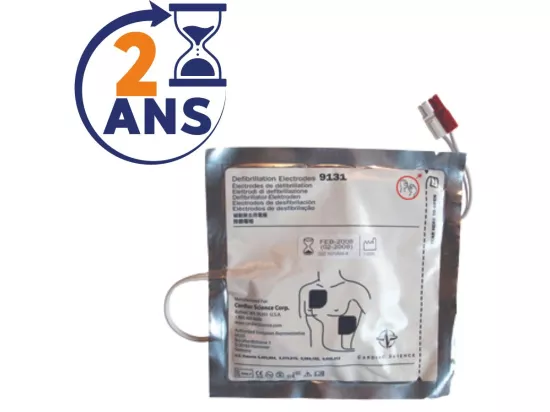 Electrodes adulte défibrillateur Power Heart Aed G3 - Paire de 2