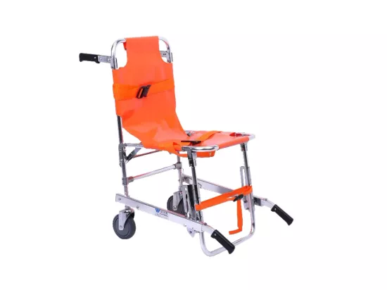 Chaise portoir d'évacuation 2 ou 4 roues pour personnes handicapées et PMR