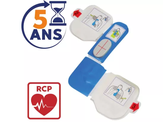 Electrode défibrillateur adulte CPRD AED Plus Zoll