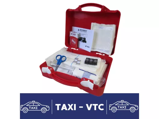 Trousse de secours Taxi conventionné VTC - Remplie