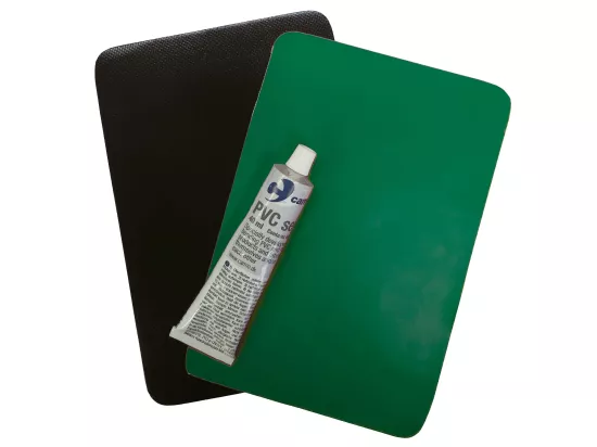 Kit de réparation PVC vert pour matelas à dépression