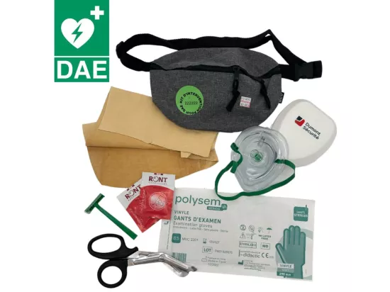Kit d'intervention pour DAE défibrillateur