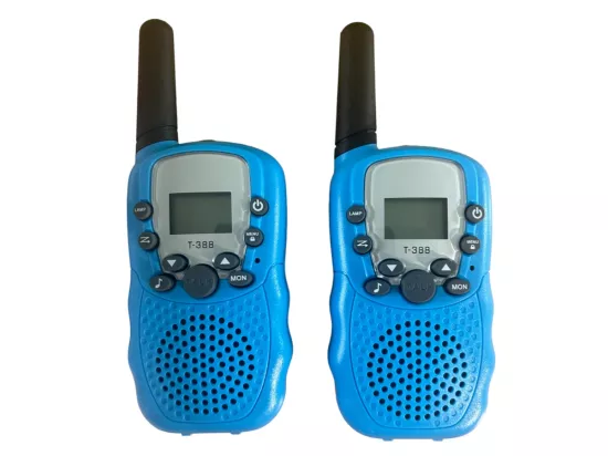Talkie-walkie à piles - La paire Couleur bleu ou rose aléatoire