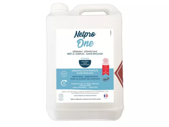 Bidon solution désinfectante Netpro One - Contenance 5L