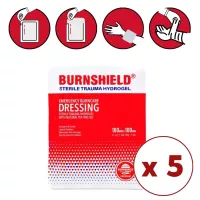 Compresse pour brulure hydrogel Burnshield - Lot de 5