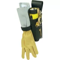 Attache ceinture porte outils en cuir pour pompier