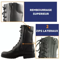 Chaussure Rangers Boche RE27 avec double zip latéral
