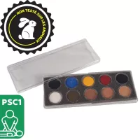 Fard pour maquillage de secourisme - Palette de 10 couleurs
