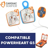 Electrode défibrillateur adulte Powerheart G5 avec capteur RCP