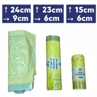 Sac dasri jaune poubelle pour déchets infectieux - Lot de 25