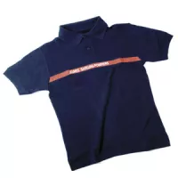 Polo JSP jeune sapeur pompier bleu marine 100% coton