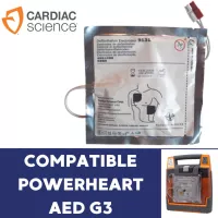 Electrodes adulte défibrillateur Power Heart Aed G3 - Paire de 2