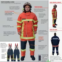 Veste d'intervention textile pompier