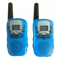 Talkie-walkie à piles - La paire Couleur bleu rose ou noire aléatoire