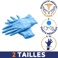 gant médical stériles dispositif médical classe 1 2 tailles : s-m