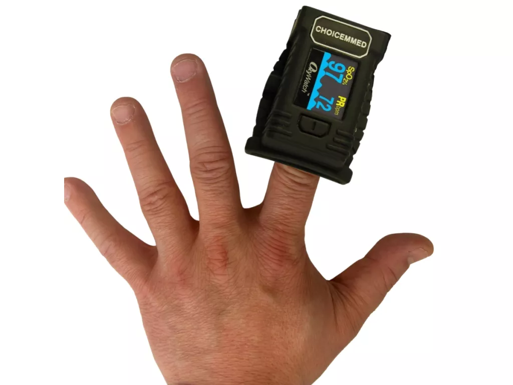 14€02 sur Oxymètre de pouls de doigt avec écran couleur LED -blanc -  Oxymètre de pouls - Achat & prix