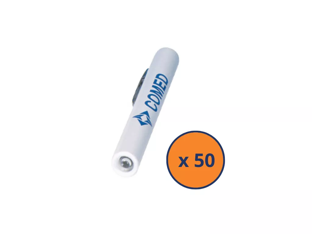 Lampe stylo jetable pour examen médical - Lot de 50 - SMSP