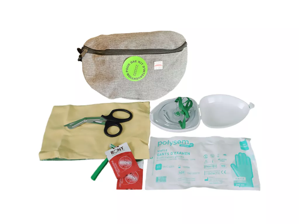 Kit de premiers secours RCP Défibrillateur