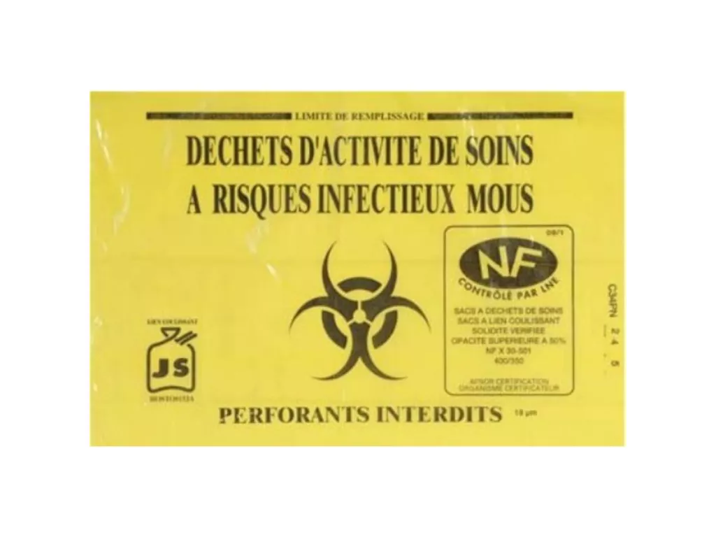 Sac poubelle 15 litres NF Déchets D.A.S.R.I — La Brigade de l