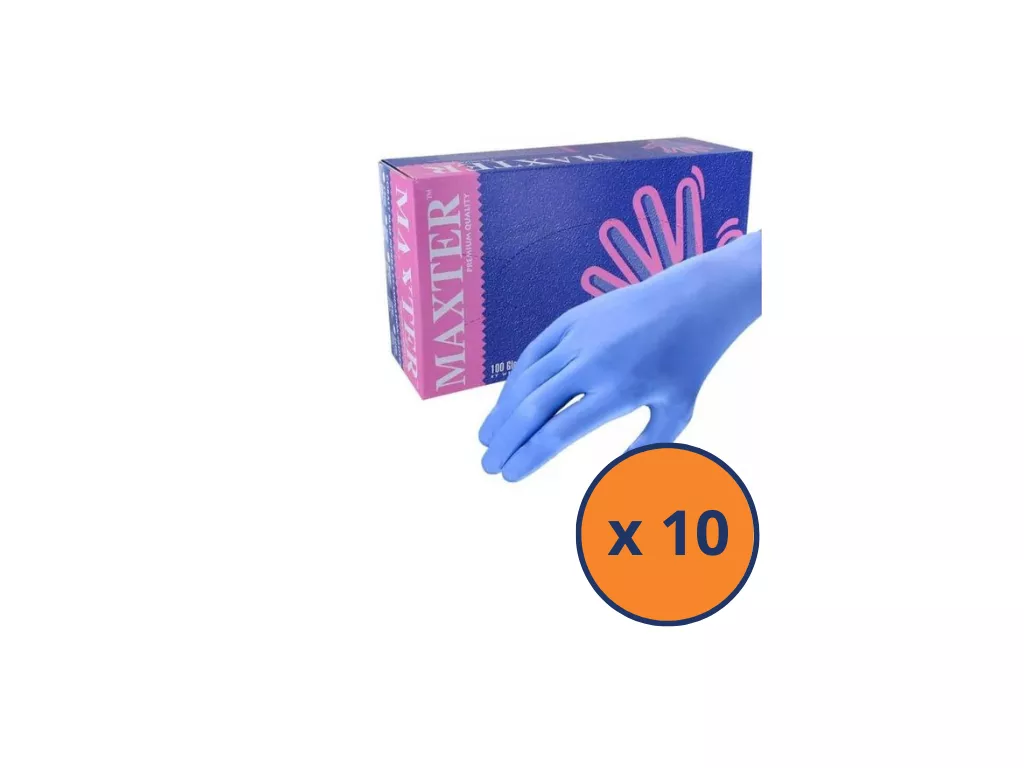 Gants nitrile à Usage Unique non poudrés (boite de 200 pcs) – Hygienprotect