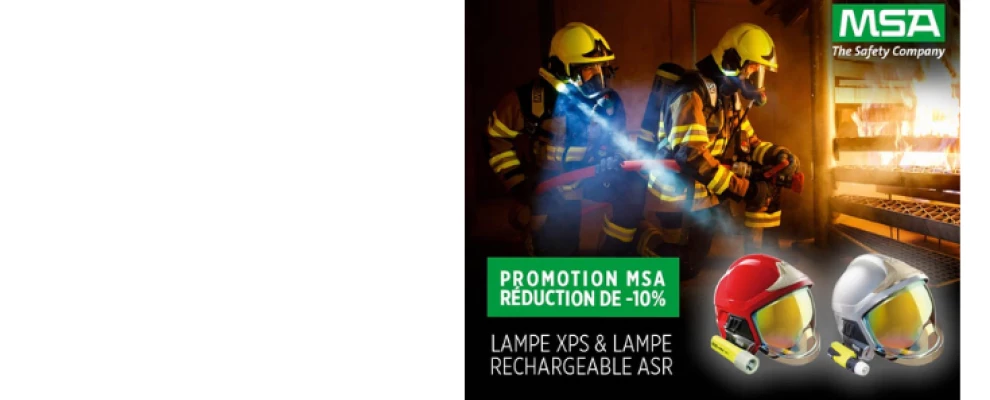 Lampe MSA : offre de Noël exceptionnelle avec Histoire de pompiers