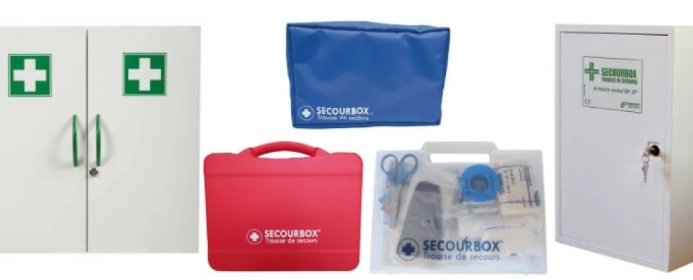 Trousse de pharmacie de premiers secours CERES registres légaux