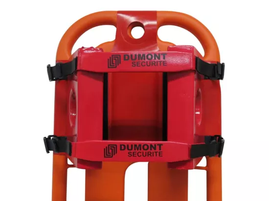 Immobilisateur de tête pour civière plan dur rouge