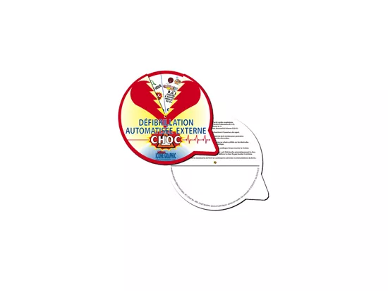 Disque défibrillation automatisée externe - Aide DAE
