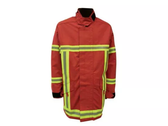 Veste de feu pompier rouge aramide en469
