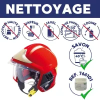 nettoyage du casque f1xf msa