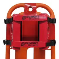 Immobilisateur de tête pour civière plan dur rouge