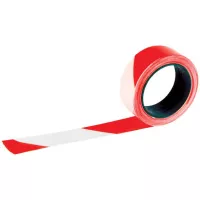 Ruban de signalisation Rubalise blanc et rouge - 100m x 5cm