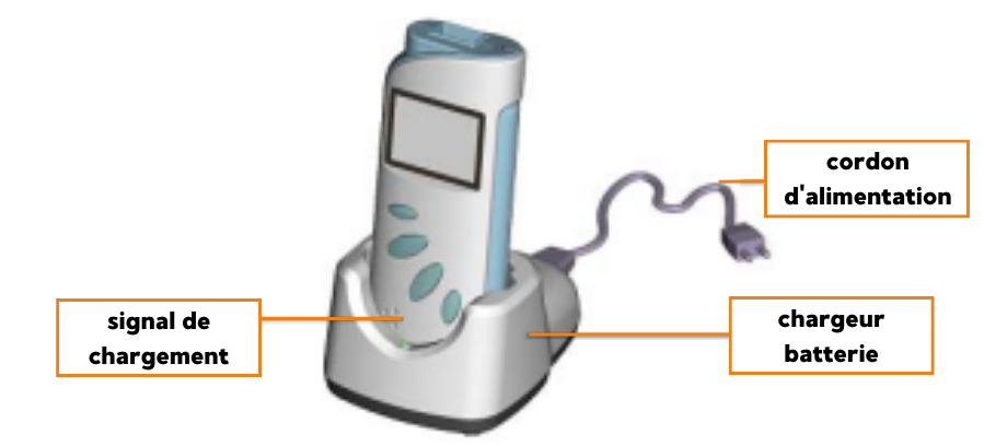 Pack chargeur et batterie pour oxymètre H100 B - SMSP