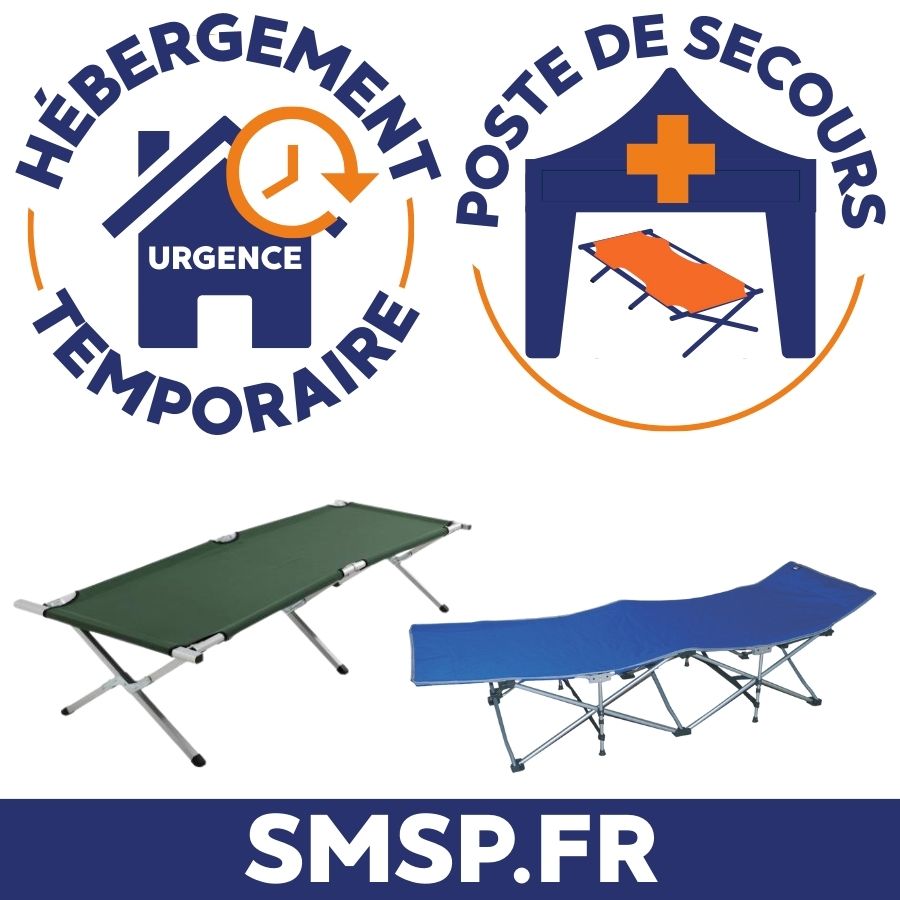 lit picot pour h&eacute;bergement d'urgence
