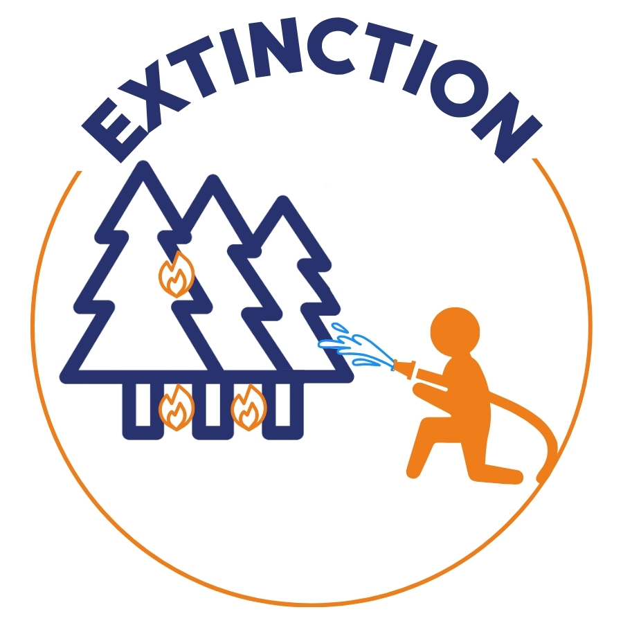 extinction feu de forêt