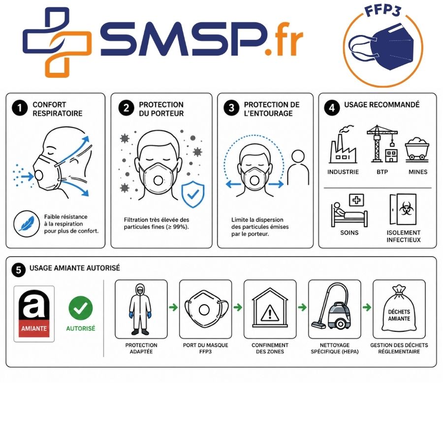 masque ffp3 avec valve