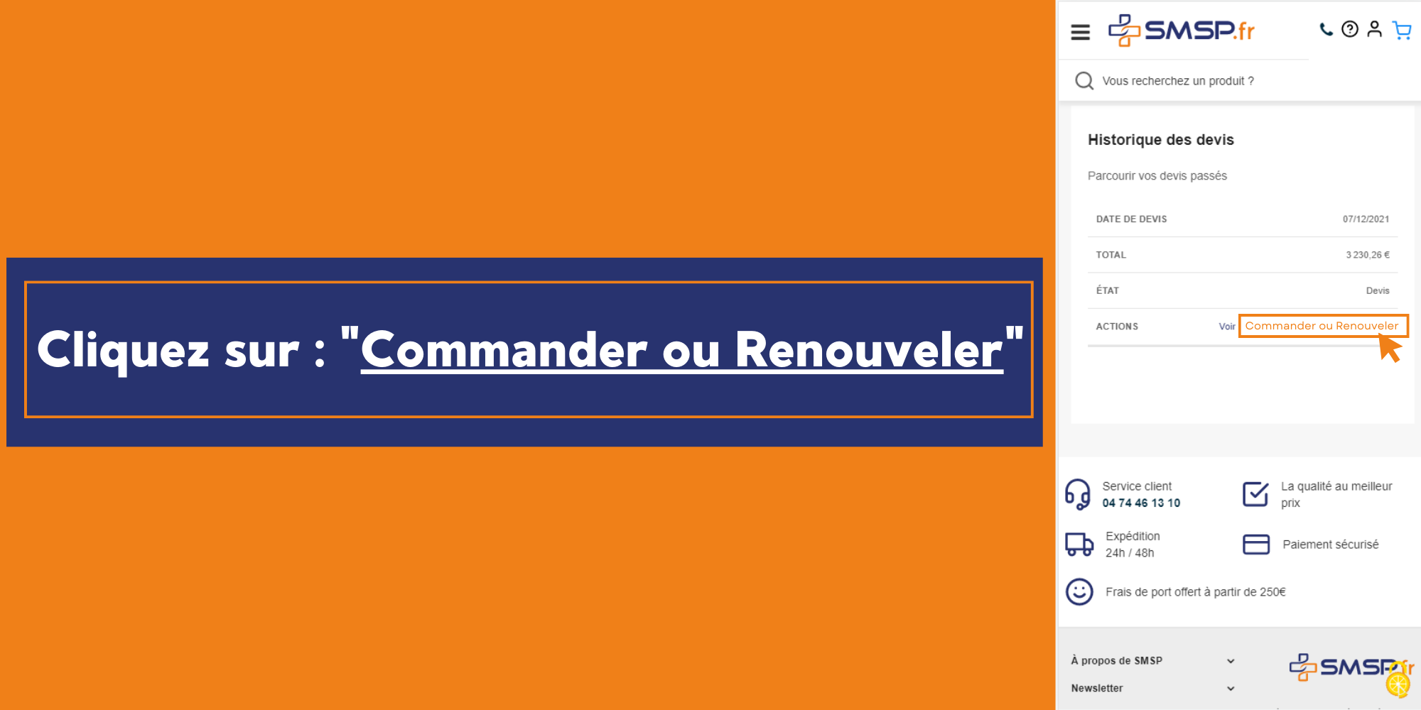 validation devis étape 3