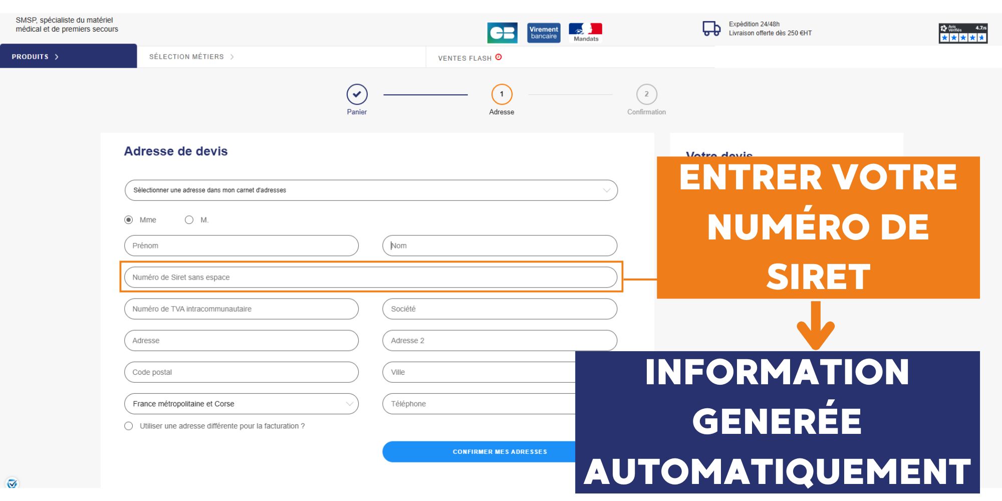 devis smsp.fr numero siret